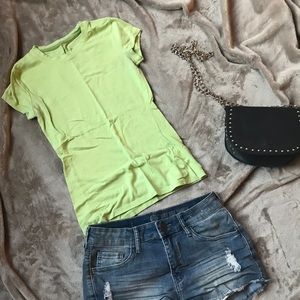 Lime Green Fitted Tee